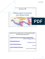 Course 2 - Talking About Economics Describing Trends PDF