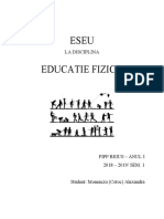 Eseu Educatie Fizica - Jocuri Dinamice Adaptate Nivelului Prescolar Si Primar