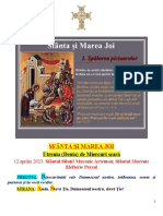 4.sfânta Şi Marea Joi (Denia de Miercuri Seară), 12.04.2023