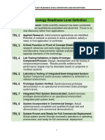 Technology Readiness Levels Defined