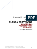 Anexo Pruebas de Acceso Flauta travesera 2023-2024