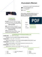 CV Mariam Ouzoubaire 1 PDF
