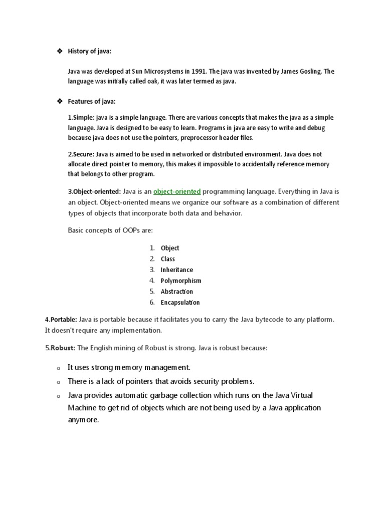 Java Notes | PDF