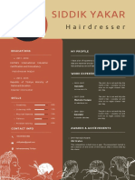 Hairstylist Resume