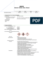 MSDS of Fabric Softener