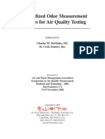 38 Standard Odor Measure For Air Quality