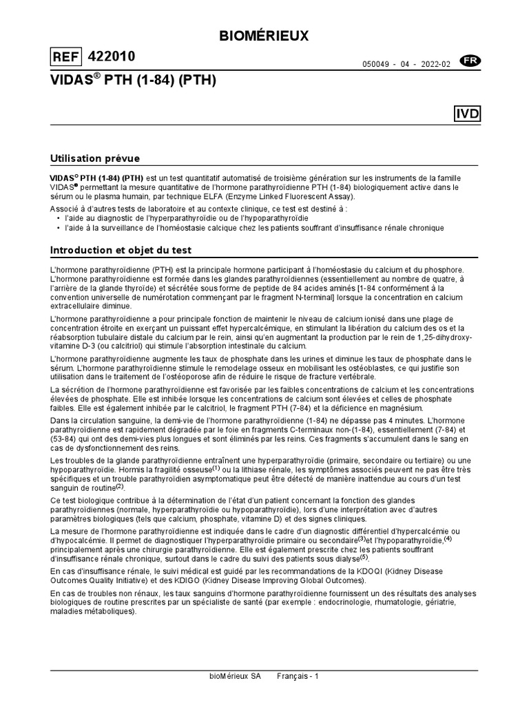 Package Insert - 050049-04 - FR - 422010 | PDF | Bien-être