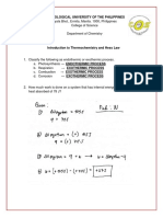 Problem Set No. 1 - Thermochemistry - SIERVO PDF
