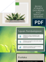 Pertemuan 3. Bahan Kosmetik Dan Reaksi Kulit Terhadap Kosmetik PDF