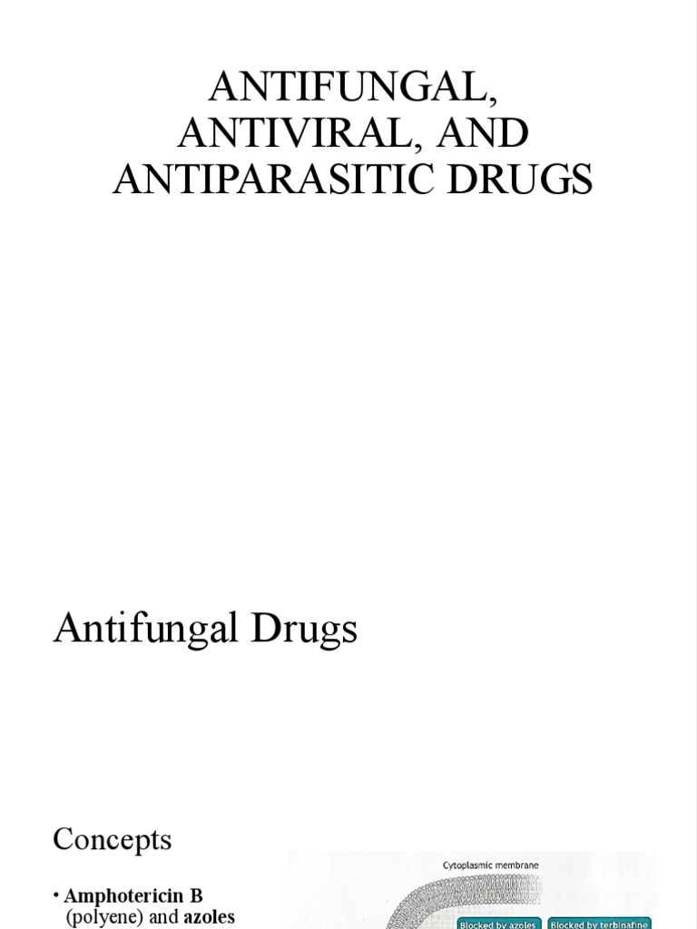 II.ANTIFUNGALANTIVIRALANDANTIPARASITICDRUGS PDF Management Of