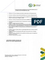 Agenda de Reactivacion Economica Sector Turismo