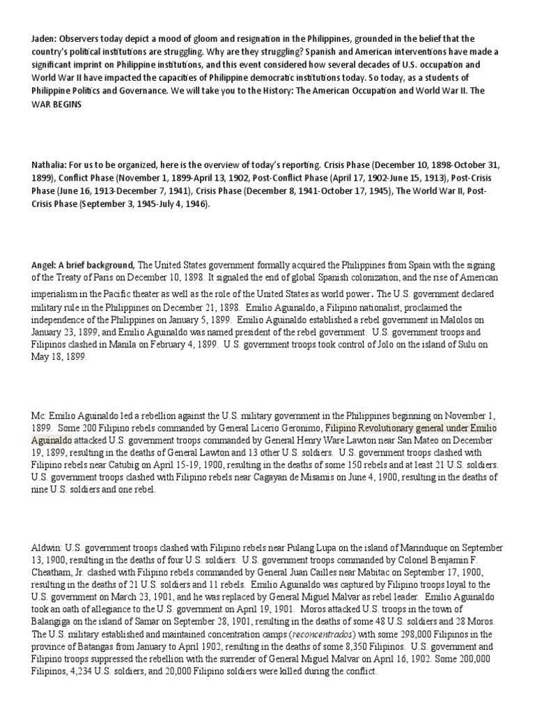 Script For Pol Gov | PDF | Government | Philippines