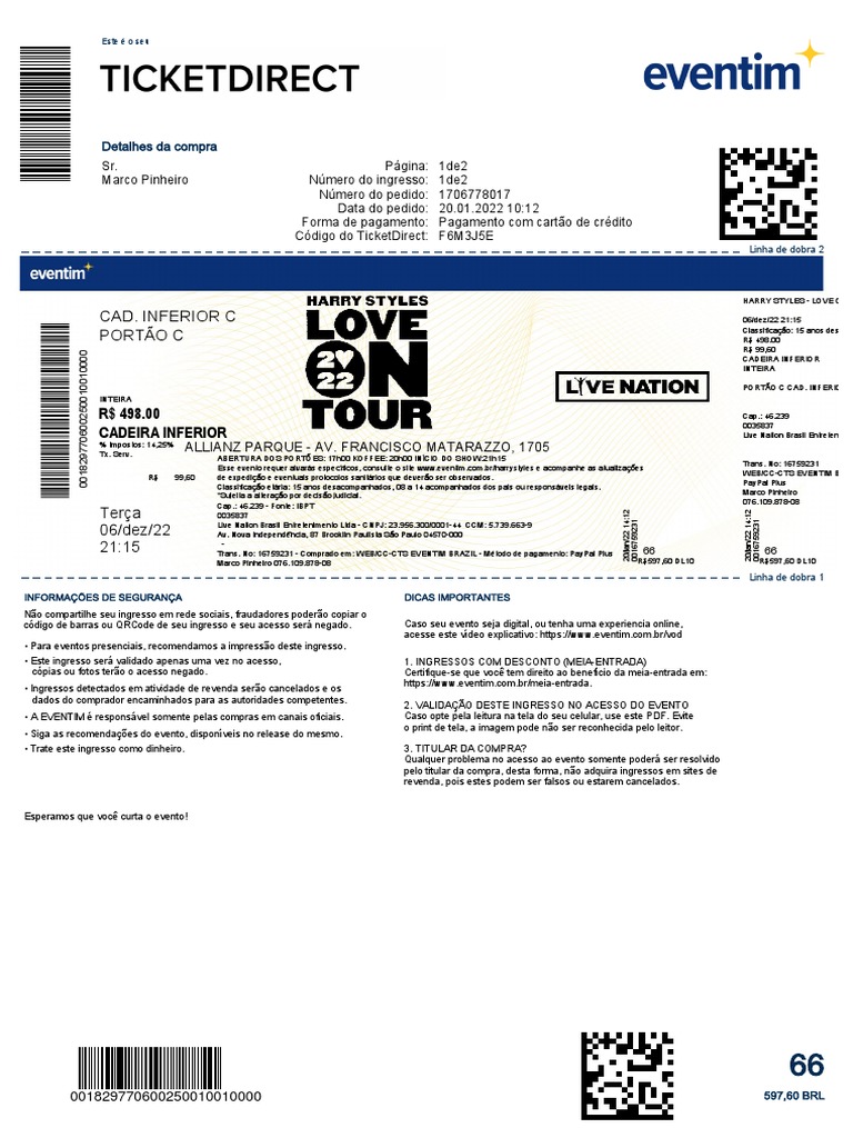 Ticketdirect-1 2 PDF | PDF | Indústrias de serviços | Informática