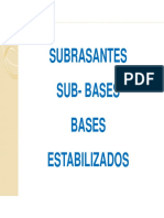 Tema 3 - Sub Bases - Bases - Estabilizados PDF