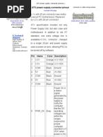 ATX Power Supply Connector Pinout and Wiring @