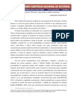 Opções políticas de professores e didática da história