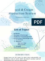 Liquid Cream Production System