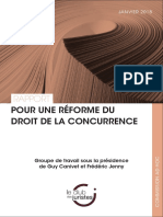 Rapport - Pour Une Reforme Du Droit de La Concurrence - Jan 2018