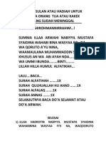 Tawassulan Untuk Kedua Org Tua