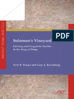 (Ancient Israel and Its Literature 1) Scott B. Noegel, Gary A. Rendsburg - Solomon's Vineyard_ Literary and Linguistic Studies in the Song of Songs (Ancient Israel and Its Literature)-Society of Bibli