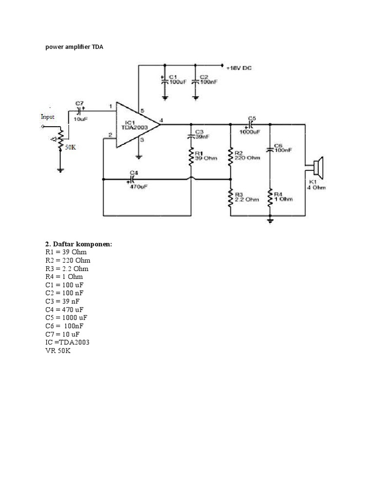 Power Amplifier TDA Ok | PDF