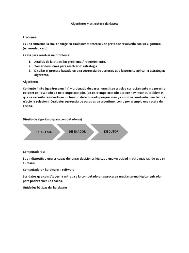 Algoritmos y Estructura de Datos en Informática | PDF | Programación de ...