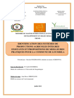 Identification Des Systemes de Productions Agricoles Integres Existants Et Propositions de Meilleures Pratiques Pour La Commune de Loumbila