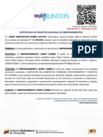 Certificado Emprendedor PDF