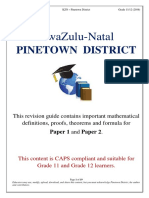 Grade 11/12 Math Revision Guide