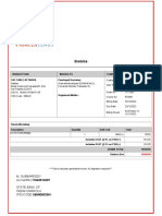 Invoice for SVC cable network services