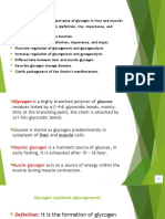 Glycogen Metabolism