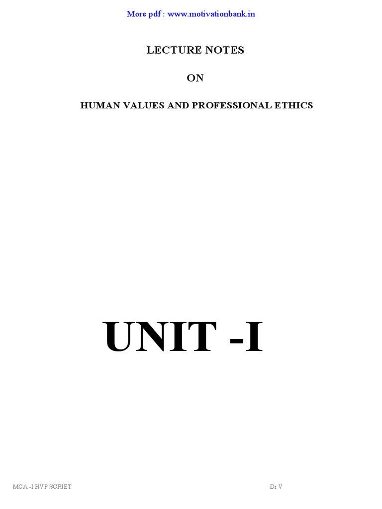 Human Values and Ethics | PDF | Career & Growth | Business