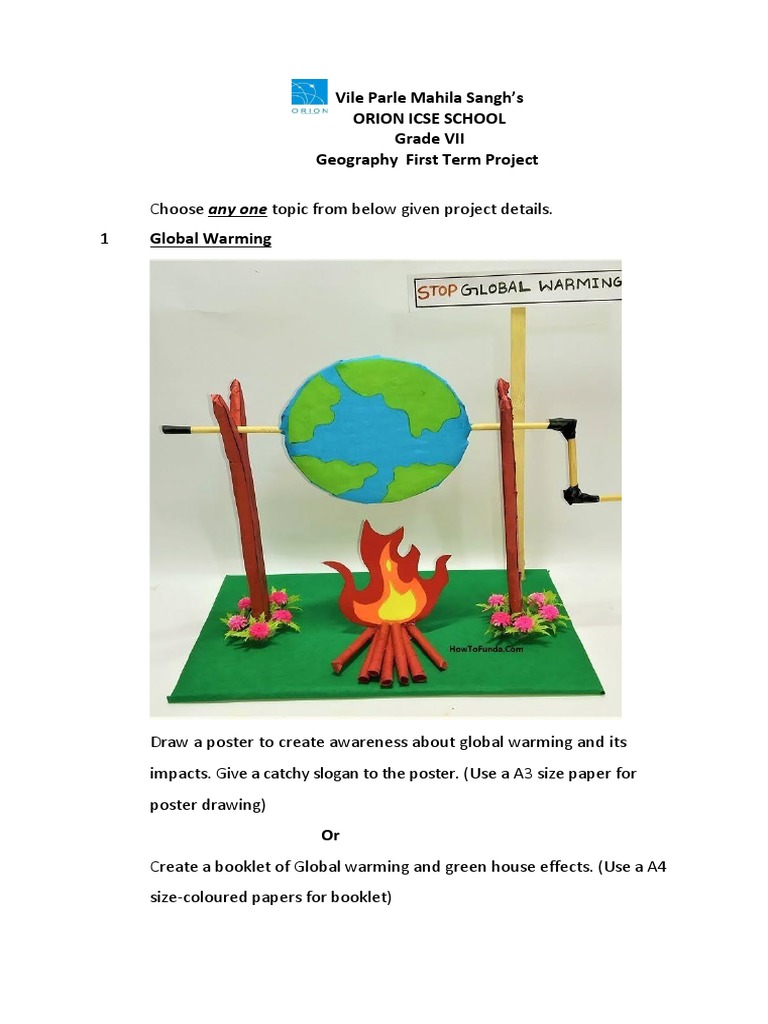 Class 7 Geography Project Guidelines | PDF