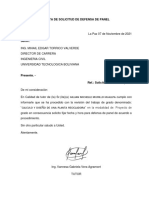 Carta de Solicitud de Defensa de Panel PDF