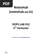 OOPS Lab File IPU