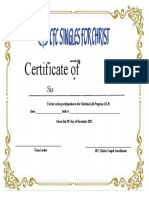 SFC Certificate