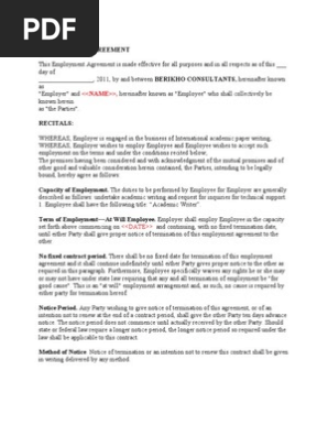 Employment Agreement