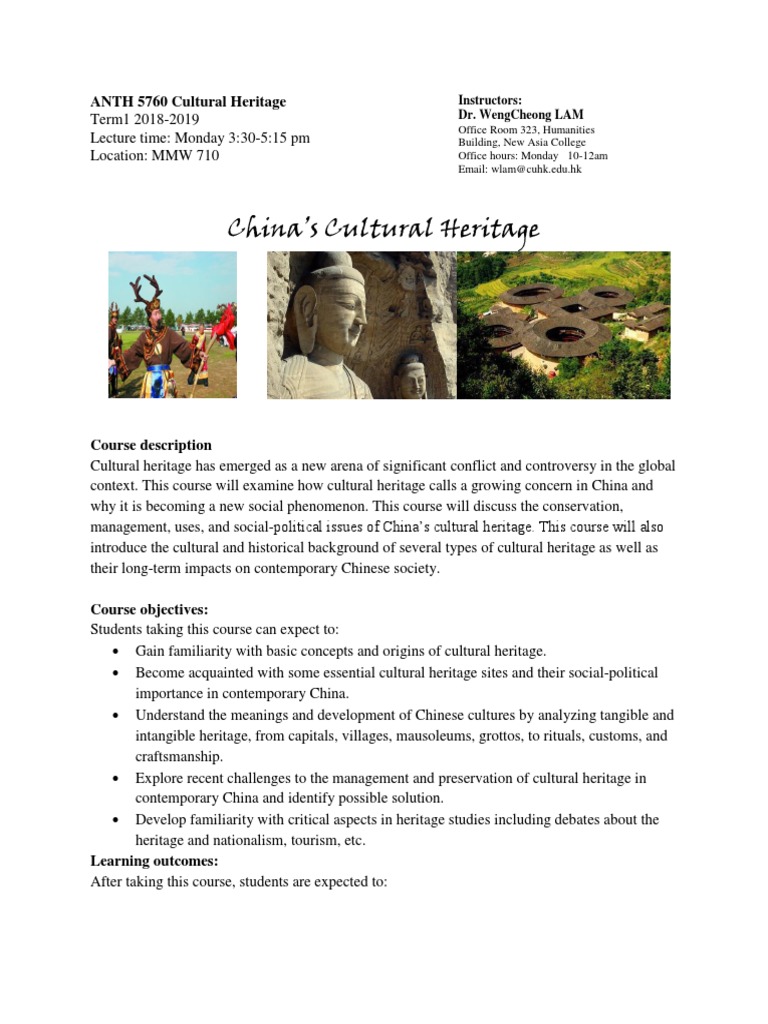 China S Cultural Heritage Pdf Cultural Heritage China