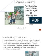 Slide Treinamento Boas Práticas de Manipulação