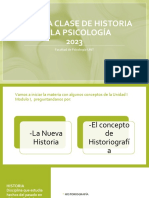 Primera Clase de Historia de La Psicología. 2023
