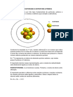 Radioatividade e Estrutura Atômica