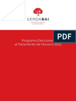Programa Geroa Bai Elecciones Navarra 2023