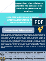 Las Prácticas Clientelistas en Colombia y La Utilización Del Contrato de Prestación de Servicios PDF