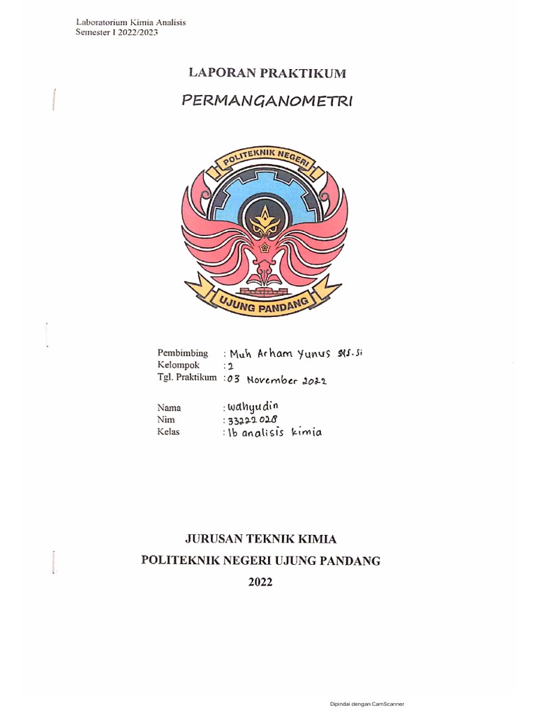 PERMANGANOMETRI | PDF