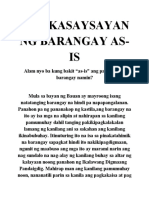 (FILIPINO) Alamat NG Barangay As-Is