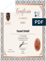Youssef Lkhadir Course Completion Date