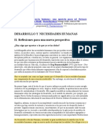 II. Desarrollo y Necesidades Humanas Manfred Max Neef