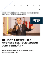 Nehogy A Keserűség Gyökere Felnövekedjen! - Ruff Tibor Vendégszolgálata - Pécsi Hit Gyülekezete PDF