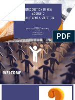 Module 2 Recruitment & Selection PDF
