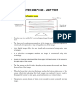 CG - Unit Test Question Bank PDF